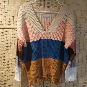 Distressed Sweater from Pink Lily